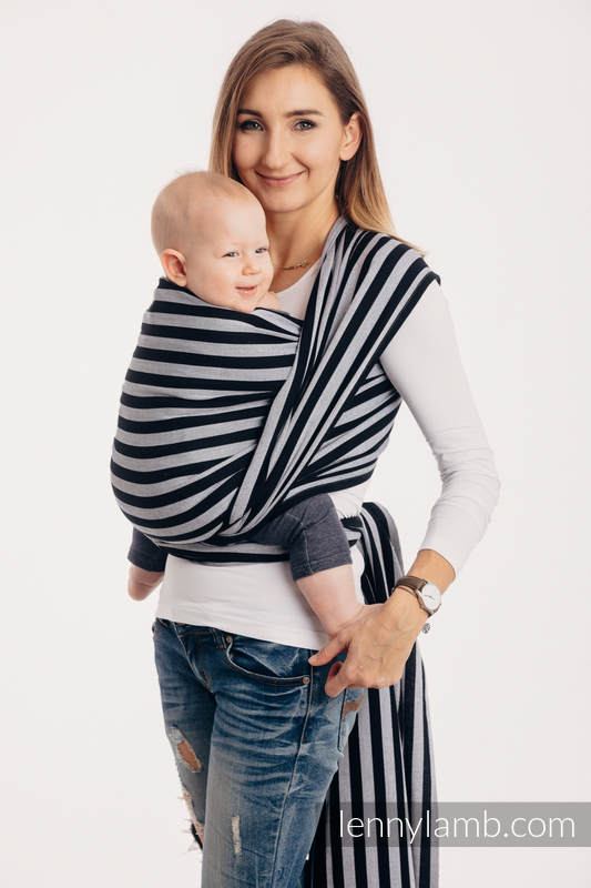 Baby Sling, Broken Twill Weave, 100% cotton,  LIGHT AND SHADOW - size S #babywearing