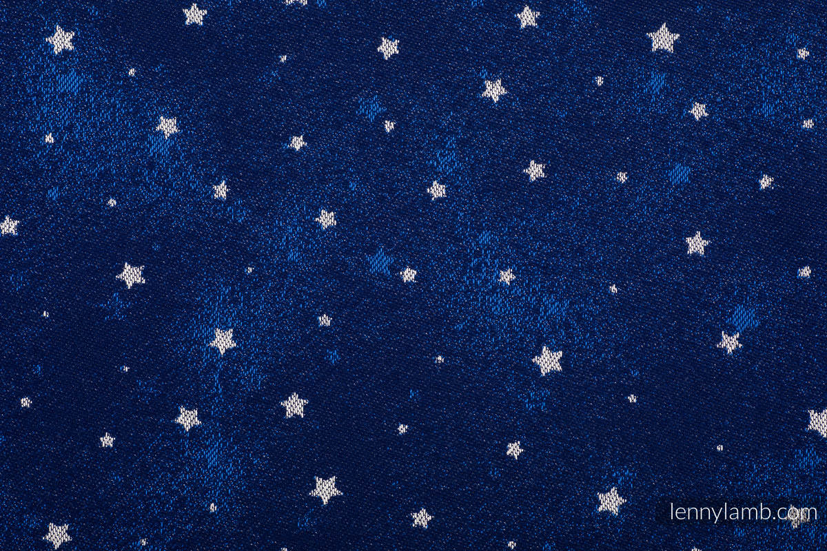 Tragetuch, Jacquardwebung (96 % Baumwolle, 4% metallisiertes Garn) - TWINKLING STARS - Größe XL #babywearing