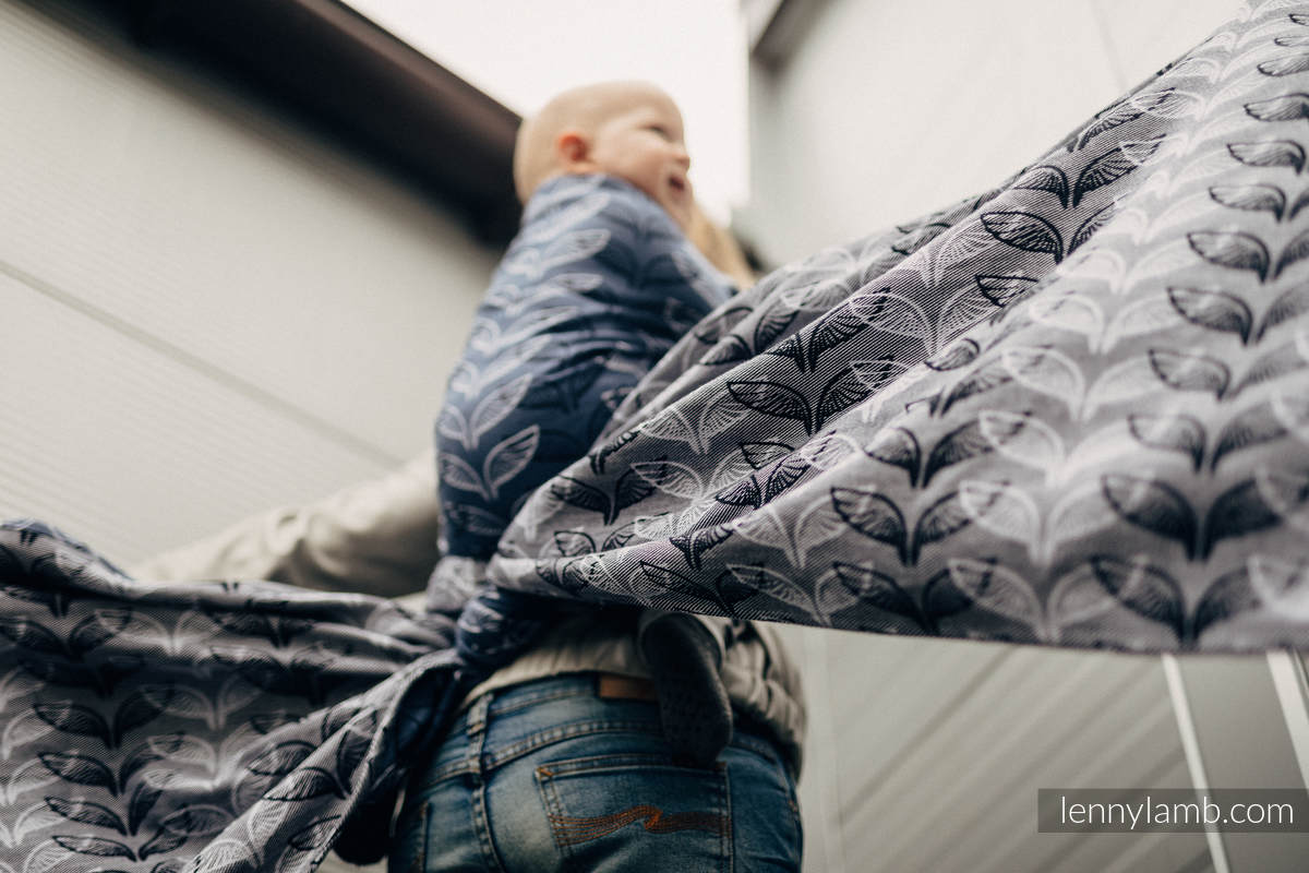 Fular, tejido jacquard (100% algodón) - ANGEL WINGS - talla XS #babywearing