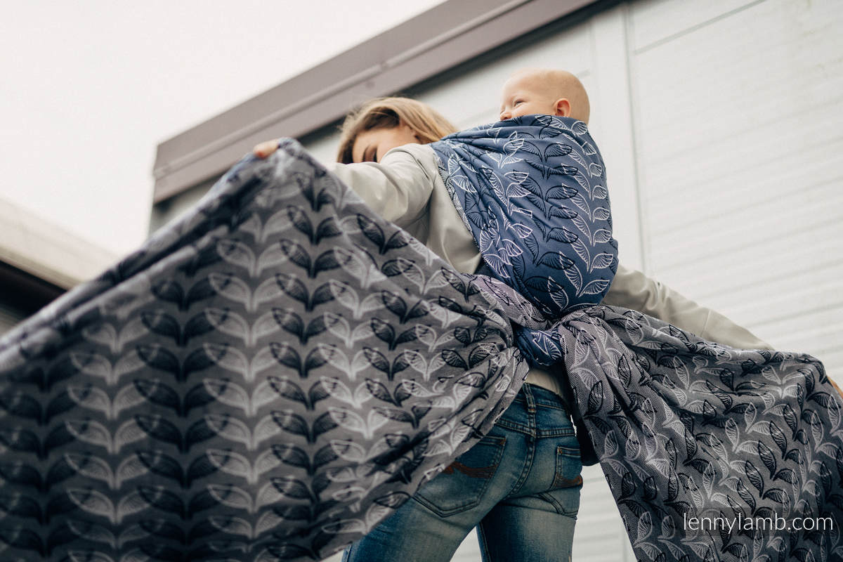 Fular, tejido jacquard (100% algodón) - ANGEL WINGS - talla L #babywearing