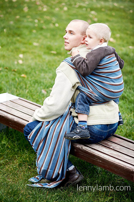 Baby Sling, Broken Twill Weave - Wood Forget-me-not - size M #babywearing