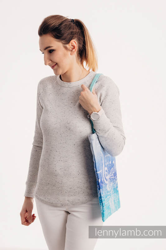 Bolsa de la compra hecho de tejido de fular (100% algodón) - SYMPHONY AURORA #babywearing
