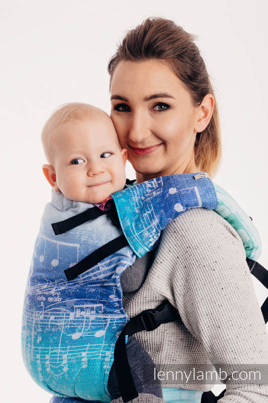 LennyUp Tragehilfe, Größe Standard, Jacquardwebung, 100% Baumwolle - SYMPHONY AURORA #babywearing