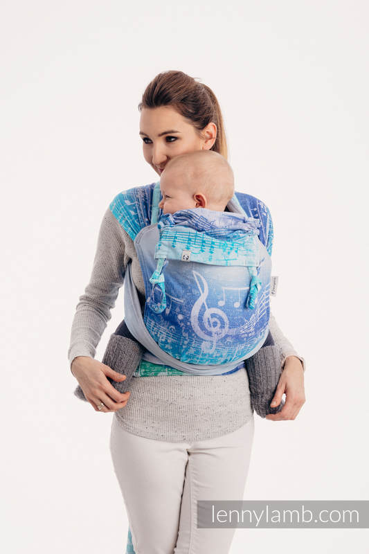 WRAP-TAI carrier Toddler with hood/ jacquard twill / 100% cotton / SYMPHONY AURORA #babywearing