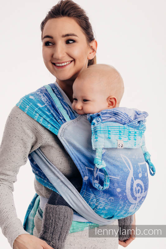 WRAP-TAI carrier Mini with hood/ jacquard twill / 100% cotton / SYMPHONY AURORA #babywearing