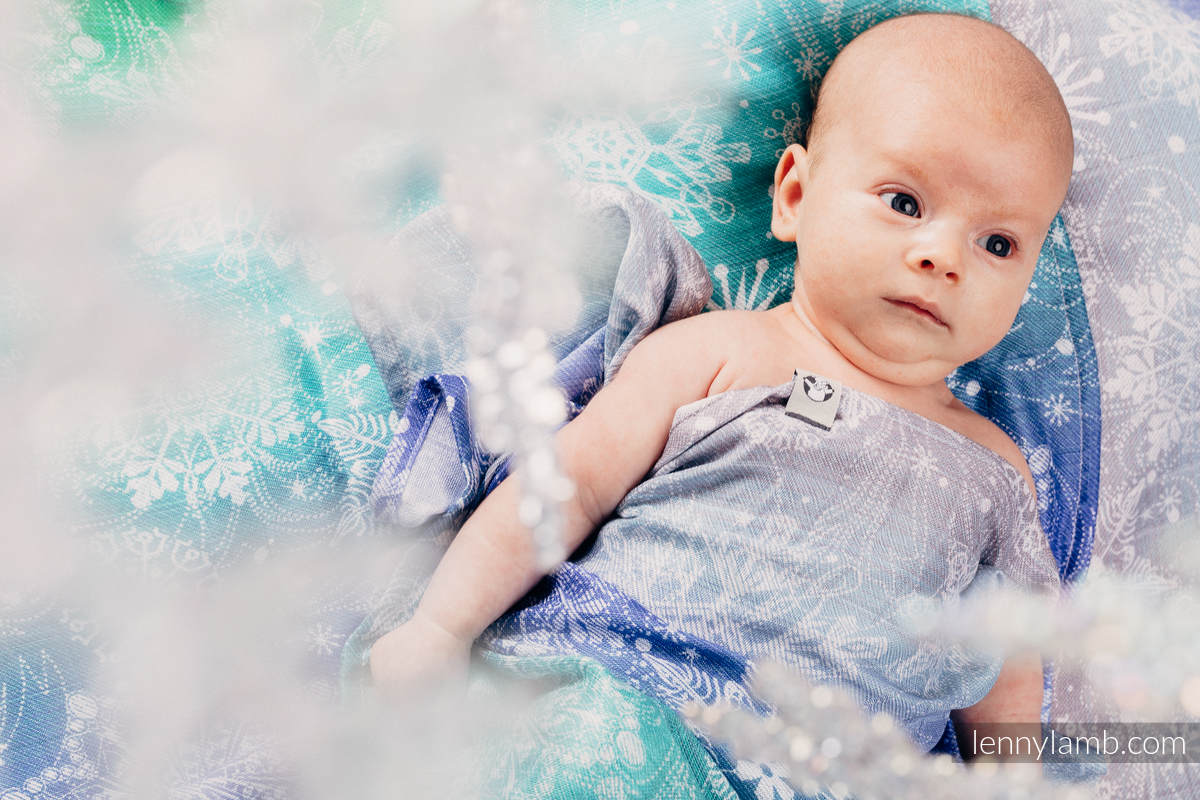 Swaddle Blanket - SNOW QUEEN MAGIC LAKE #babywearing