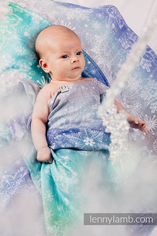 Mulldecken Set -  SNOW QUEEN MAGIC LAKE, ICED LACE PINK&WHITE #babywearing