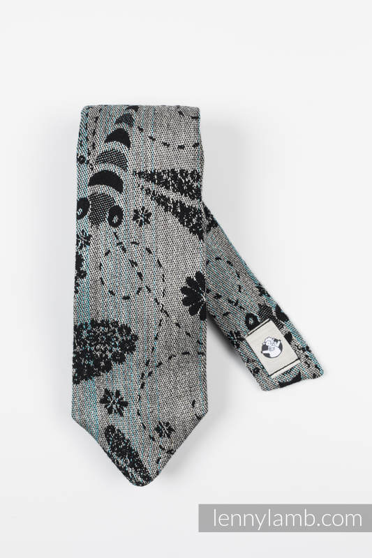 Krawat LennyNecktie -  60% bawełna, 28% len, 12% jedwab Tussah - Ważki Dwa Żywioły #babywearing