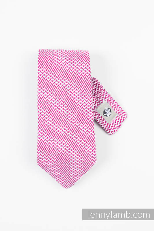Krawat LennyNecktie -  100% bawełna - Mała Jodełka Purpurowa #babywearing