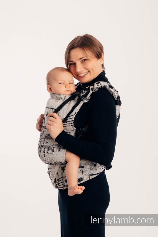 Mochila LennyUp, talla estándar, tejido jaquard 100% algodón - conversión de fular SYMPHONY GLOWING DUST  #babywearing