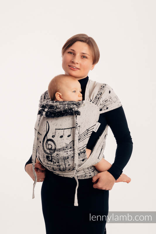 WRAP-TAI carrier Toddler with hood/ jacquard twill / 96% cotton, 4% metallised yarn - SYMPHONY GLOWING DUST #babywearing