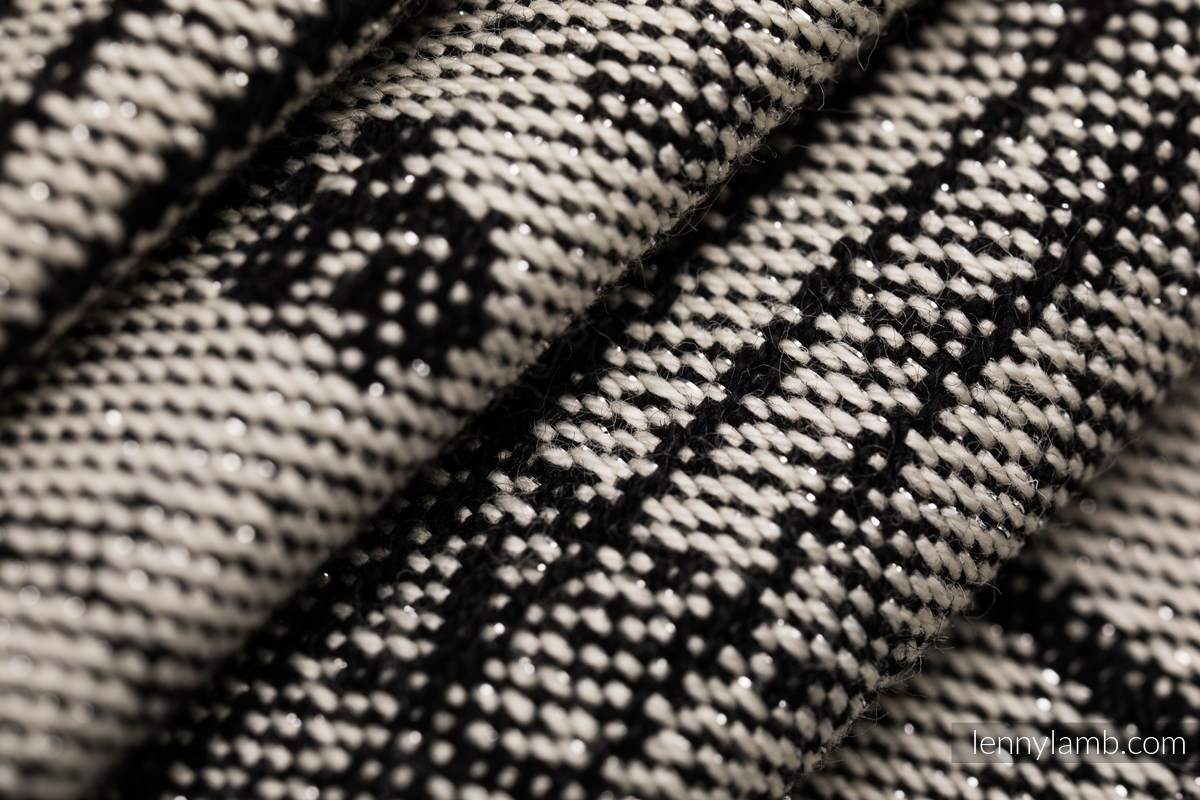Fular, tejido jacquard (96% algodón, 4% hilo metalizado) - SYMPHONY GLOWING DUST - talla M #babywearing