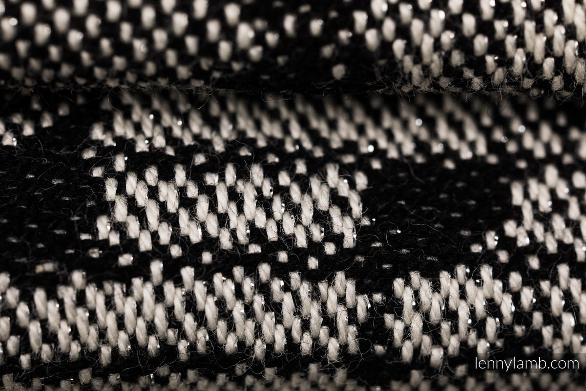 Fular, tejido jacquard (96% algodón, 4% hilo metalizado) - SYMPHONY GLOWING DUST - talla XL #babywearing