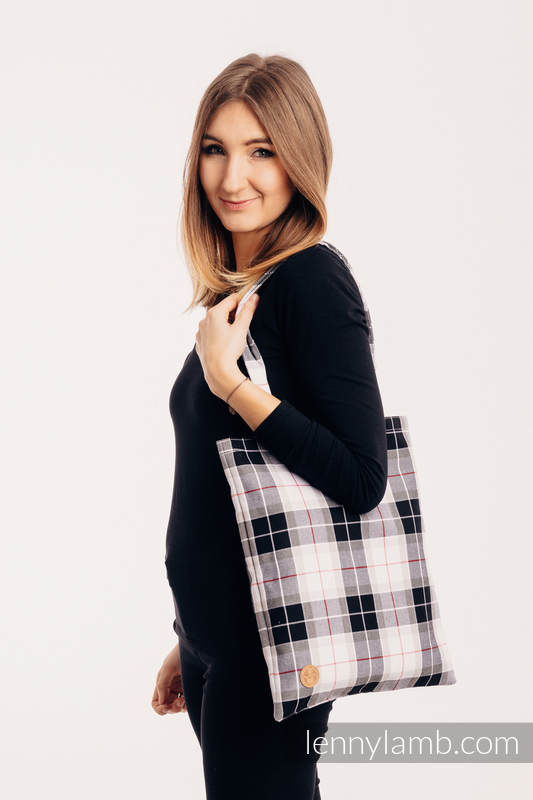 Sac à bandoulière en retailles d’écharpes (100 % coton) - ARCADIA PLAID #babywearing