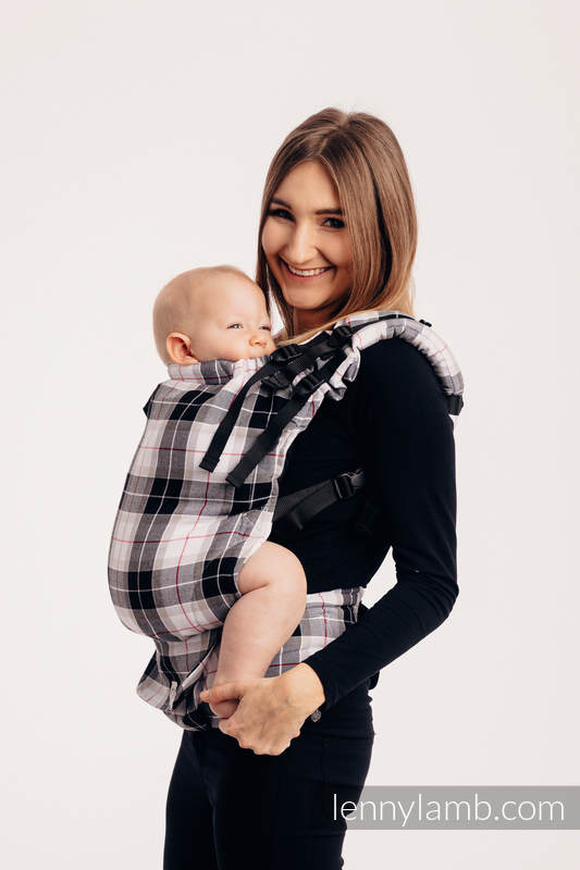 Mochila LennyUp, talla estándar, tejido de sarga 100% algodón - conversión de fular ARCADIA PLAID #babywearing