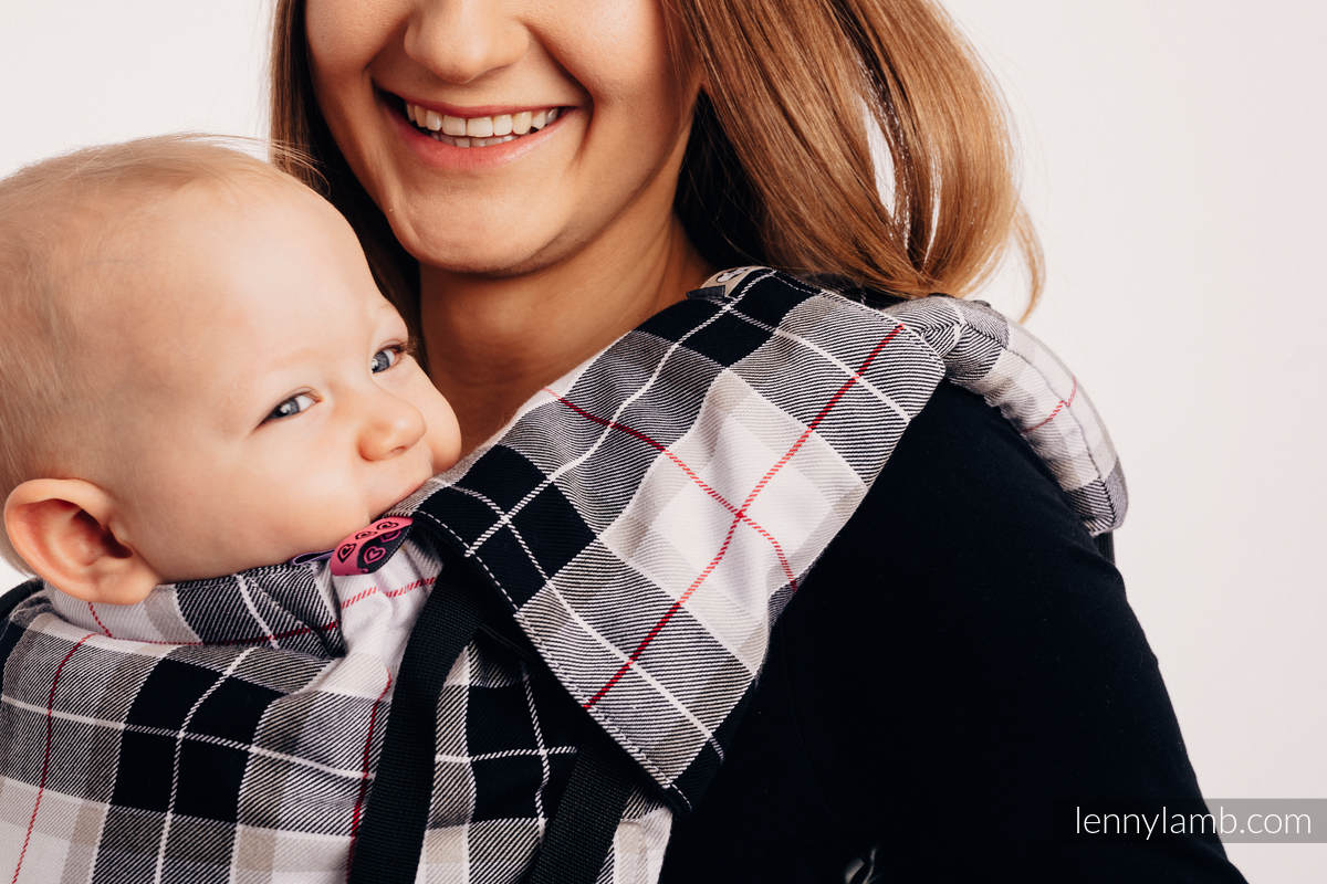 Ensemble protège bretelles et sangles pour capuche (60% coton, 40% polyester) - ARCADIA PLAID #babywearing