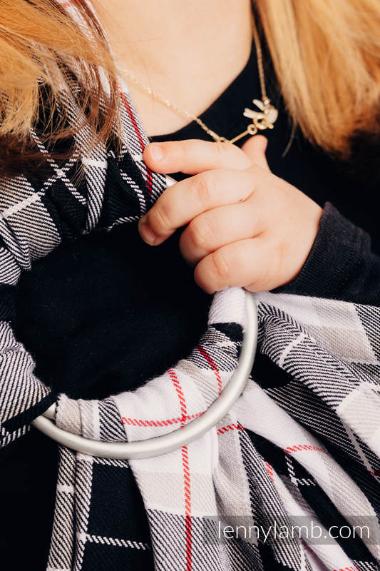 Bandolera de anillas - 100% algodón, tejido de sarga, con plegado simple - SUMMER - standard 1.8m #babywearing