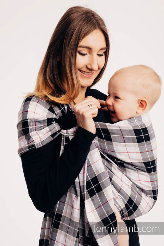 Ring Sling - 100% Cotton - Twill Weave, with gathered shoulder - ARCADIA PLAID (grad B) #babywearing