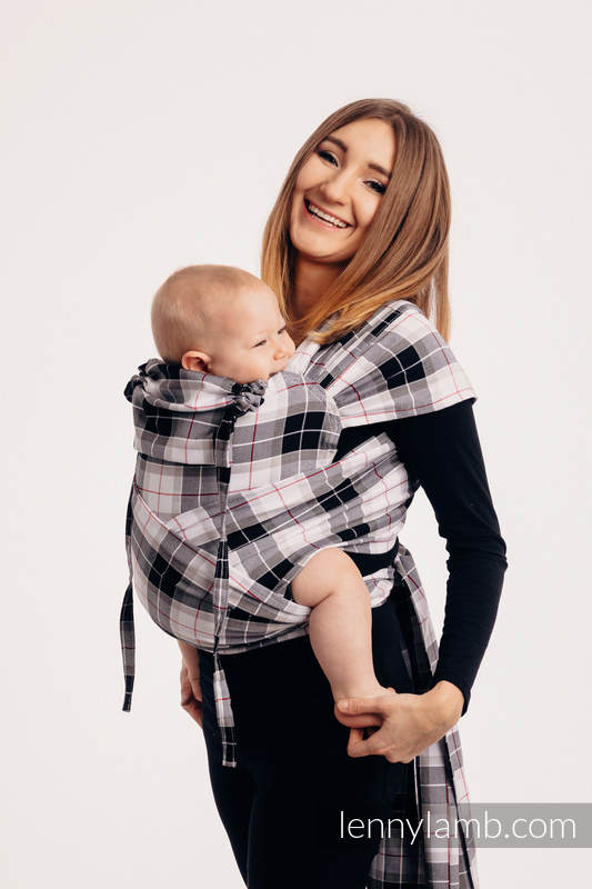 WRAP-TAI portabebé Mini, tejido de sarga - 100% algodón - con capucha, ARCADIA PLAID #babywearing