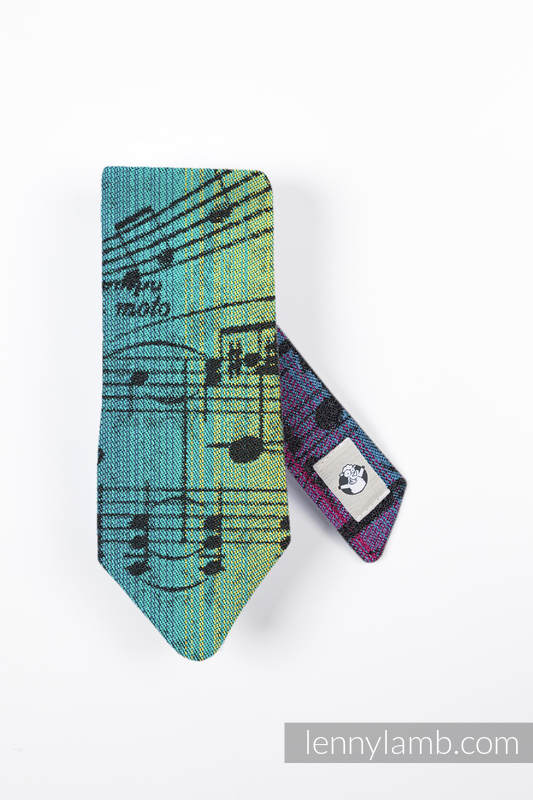 Krawatte LennyNecktie - 100% cotton - Symphony Rainbow Dark #babywearing