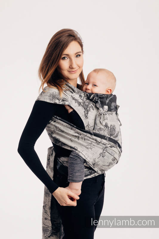 WRAP-TAI toddler avec capuche, jacquard/ 100 % coton / HERBARIUM ROUNDHAY GARDEN #babywearing
