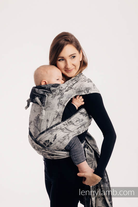 WRAP-TAI mini avec capuche, jacquard/ 100% coton / HERBARIUM ROUNDHAY GARDEN #babywearing