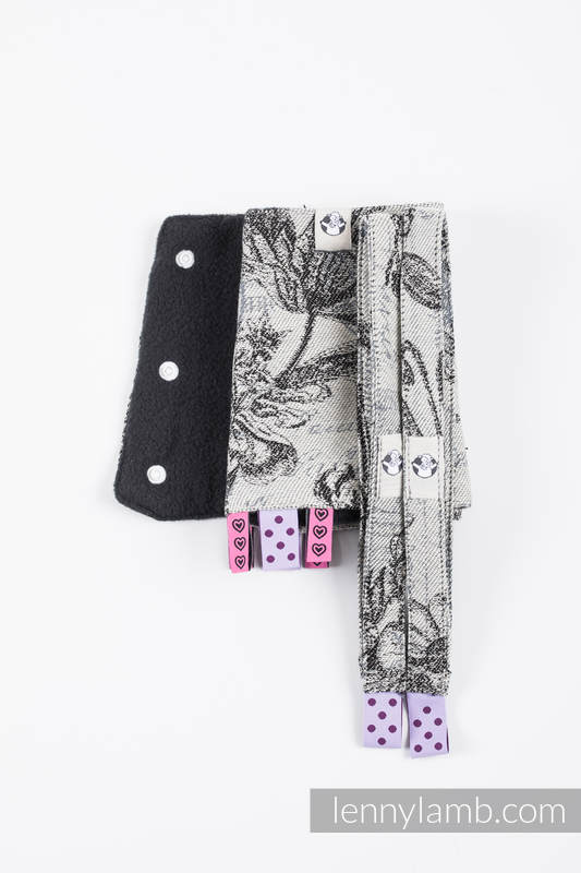 Drool Pads & Reach Straps Set, (60% cotton, 40% polyester) - HERBARIUM ROUNDHAY GARDEN #babywearing