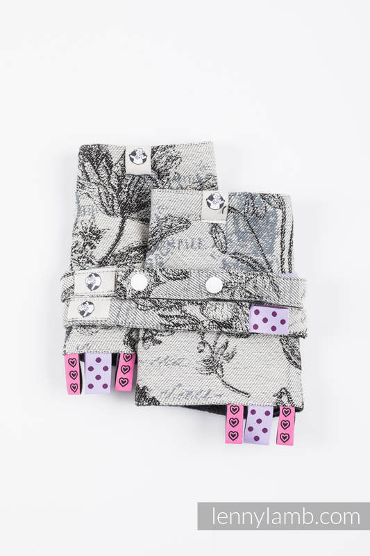 Drool Pads & Reach Straps Set, (60% cotton, 40% polyester) - HERBARIUM ROUNDHAY GARDEN #babywearing