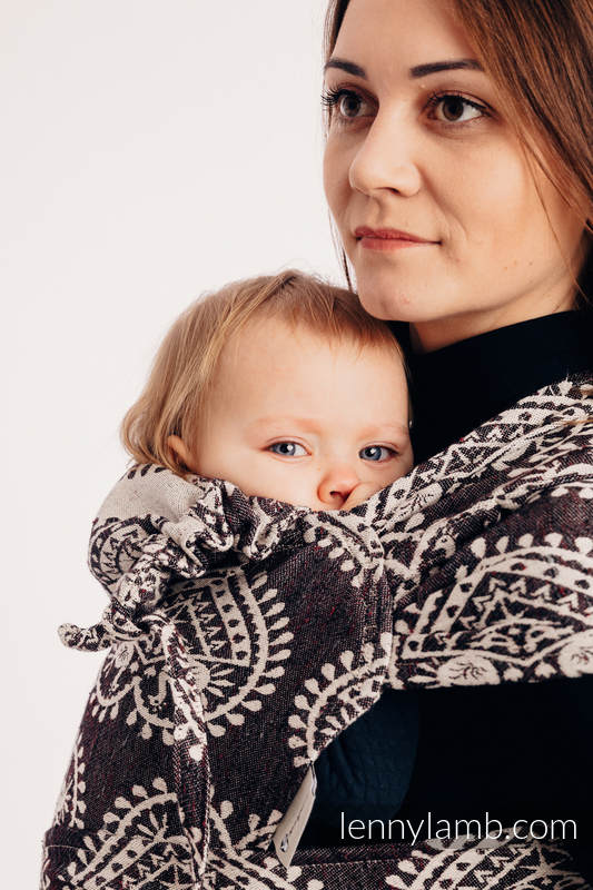 WRAP-TAI carrier Toddler with hood/ jacquard twill / 74% cotton 26% silk / FOLK HEARTS - NOSTALGIA #babywearing