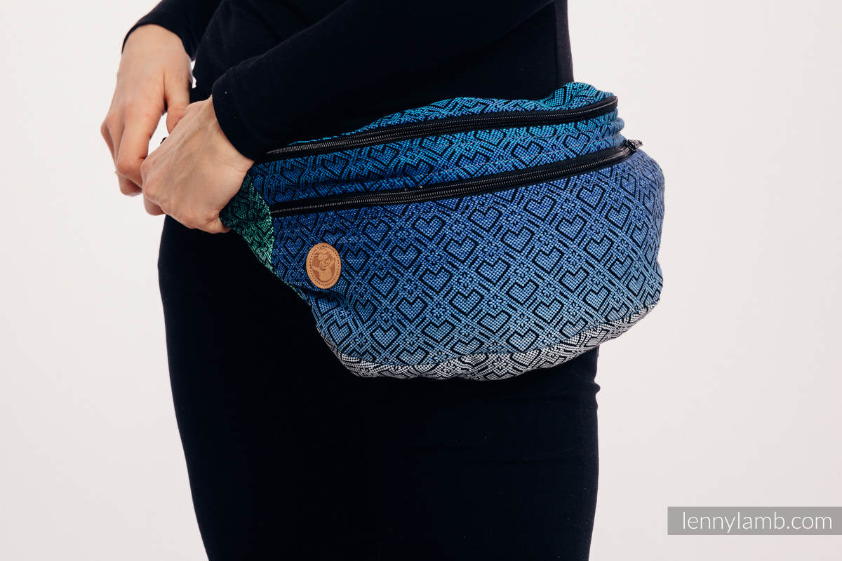 Waist Bag made of woven fabric, size large (100% cotton) - BIG LOVE ECHO #babywearing