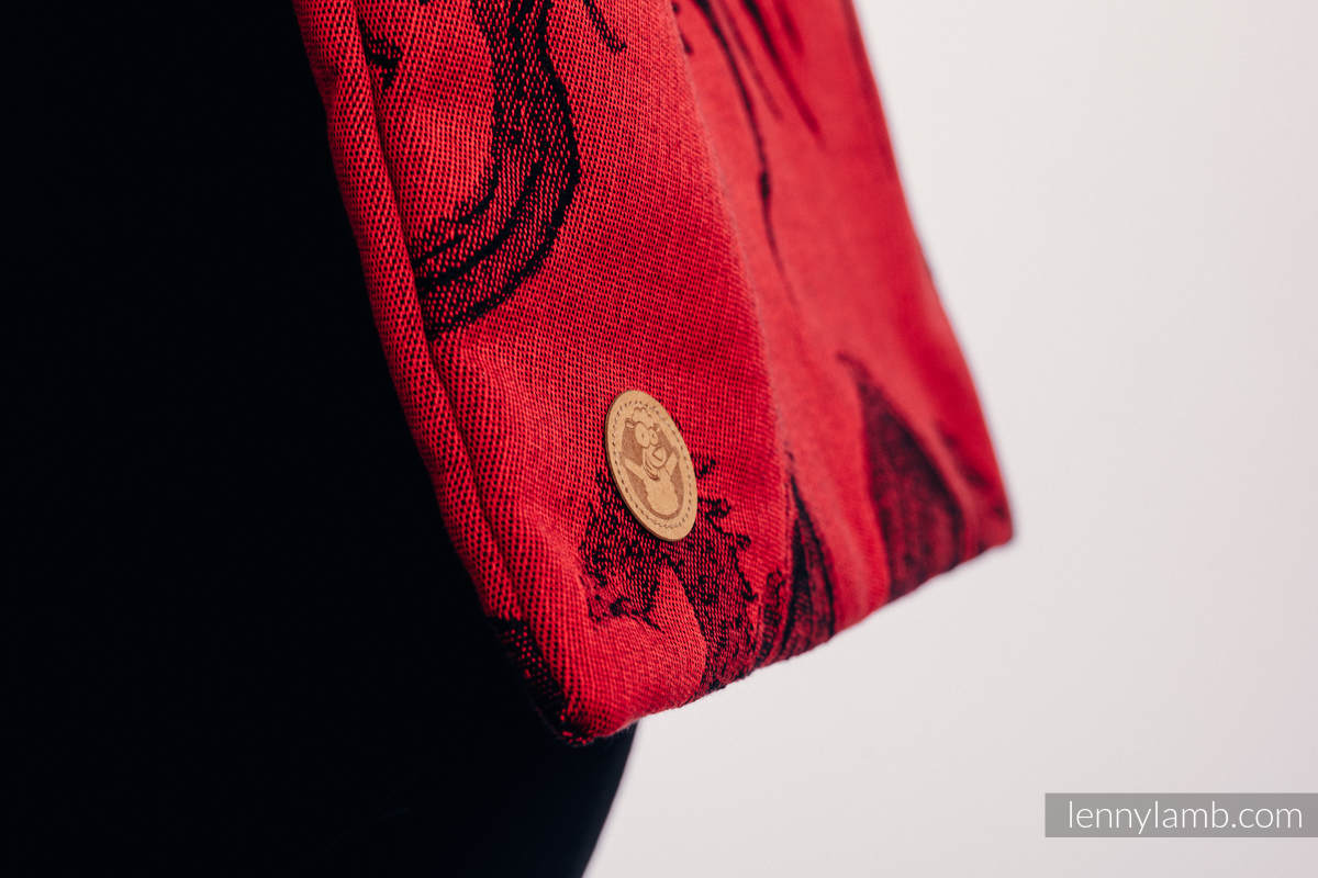 Einkaufstasche, hergestellt aus gewebtem Stoff (100% Baumwolle) - DRAGON - FIRE AND BLOOD #babywearing