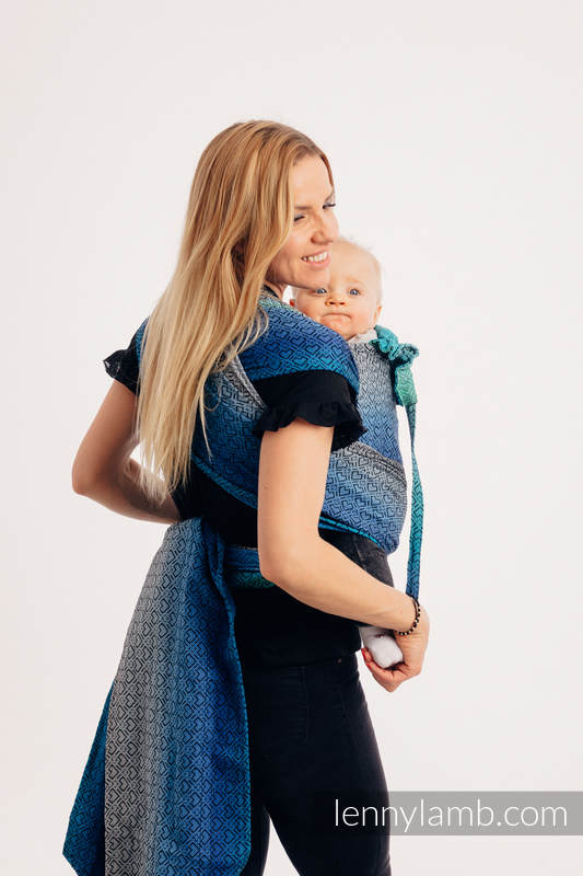 WRAP-TAI carrier Toddler with hood/ jacquard twill / 100% cotton / BIG LOVE ATMOSPHERE  #babywearing