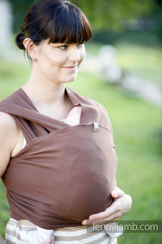 Chusta do noszenia dzieci, elastyczna - Topaz - rozmiar standardowy 5.0 m #babywearing