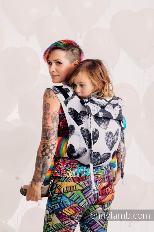 Nosidło Klamrowe ONBUHIMO z tkaniny żakardowej (100% bawełna), rozmiar Toddler - LOVKA KLASYCZNA  #babywearing