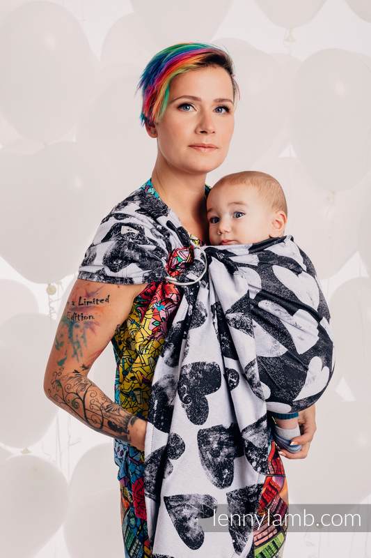 Ringsling, Jacquard Weave (100% cotton), with gathered shoulder - LOVKA CLASSIC - standard 1.8m #babywearing