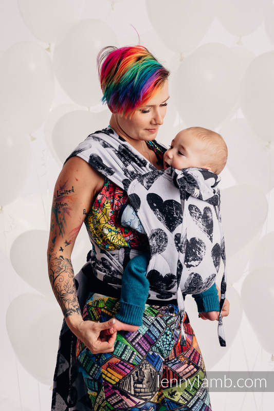 WRAP-TAI portabebé Toddler con capucha/ jacquard sarga/100% algodón - LOVKA CLASSIC  #babywearing
