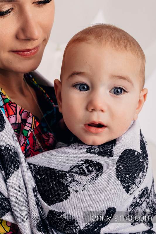 Żakardowa chusta do noszenia dzieci, bawełna - LOVKA KLASYCZNA  - rozmiar XS #babywearing