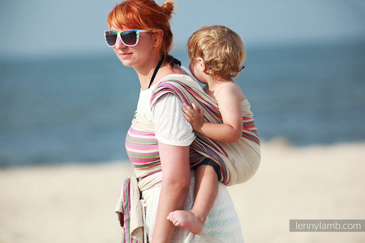 Baby Sling, Broken Twill Weave (100% cotton) - SAND VALLEY - size XS #babywearing