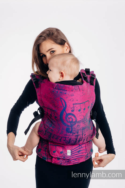Porte-bébé LennyUp, taille standard, (43% Coton, 57% Laine mérinos)  SYMPHONY DESIRE #babywearing