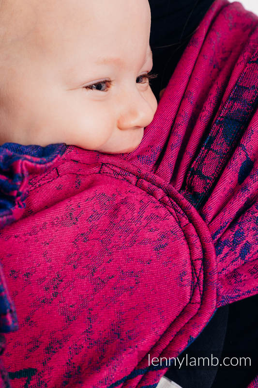 WRAP-TAI carrier Toddler with hood/ jacquard twill / 43% cotton, 57% Merino wool - SYMPHONY DESIRE #babywearing