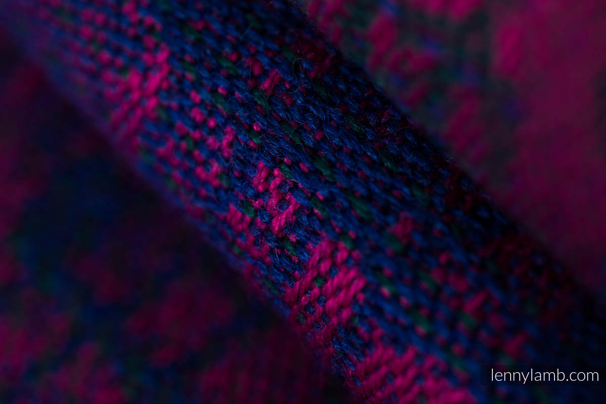Fular, tejido jacquard (43% algodón, 57% lana merino) - SYMPHONY DESIRE - talla L #babywearing