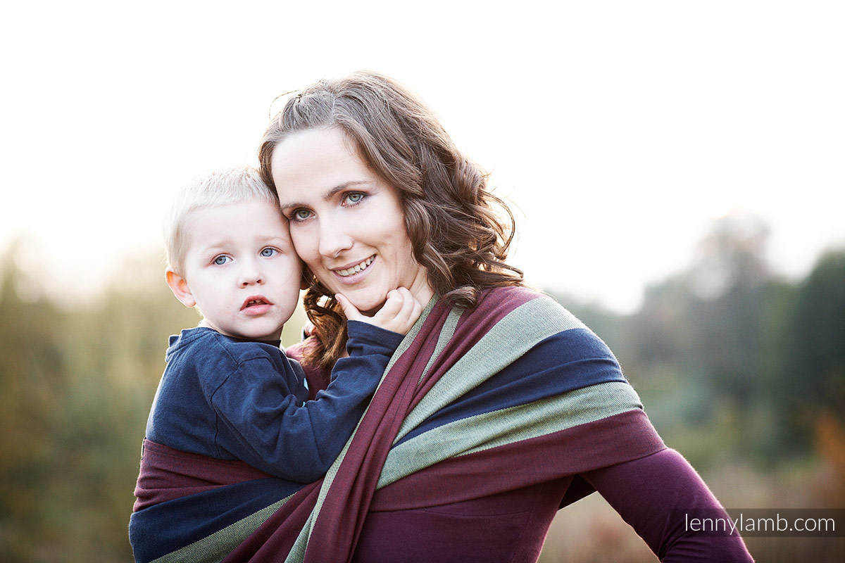 Baby Sling, Broken Twill Weave (wool + cotton) - Pine - size M #babywearing