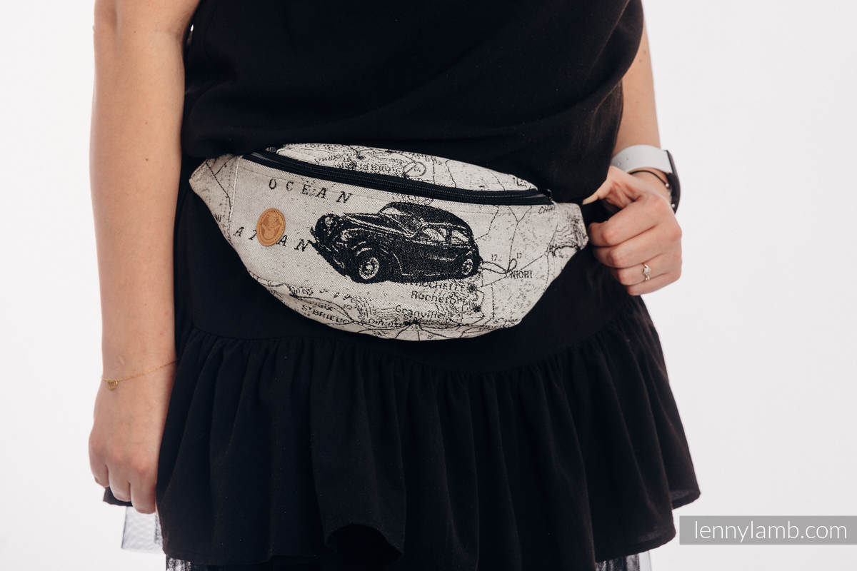 Marsupio portaoggetti Waist Bag in tessuto di fascia (100% cotone) - ROAD DREAMS #babywearing