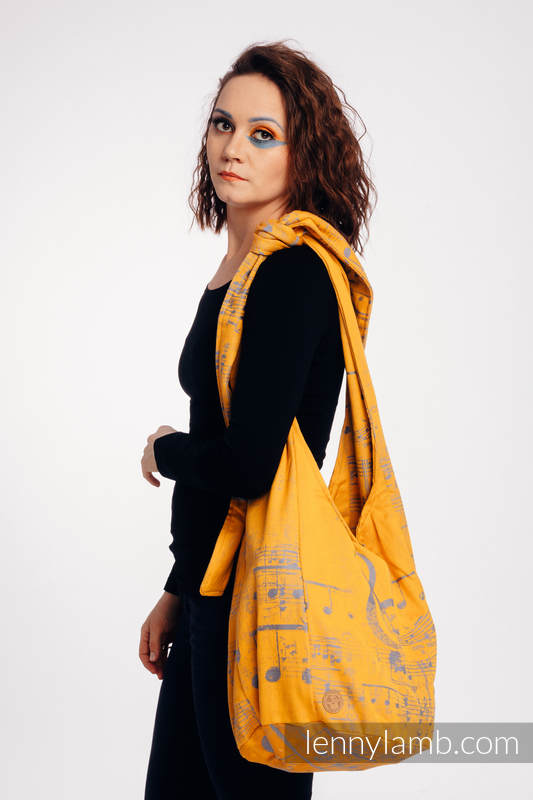 Hobo Bag made of woven fabric, 100% cotton - SYMPHONY - SUN GIFT  #babywearing