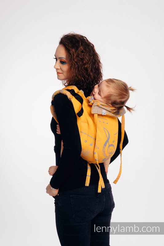 Lenny Buckle Onbuhimo baby carrier, toddler size, jacquard weave (100% cotton) - SYMPHONY - SUN GIFT  #babywearing