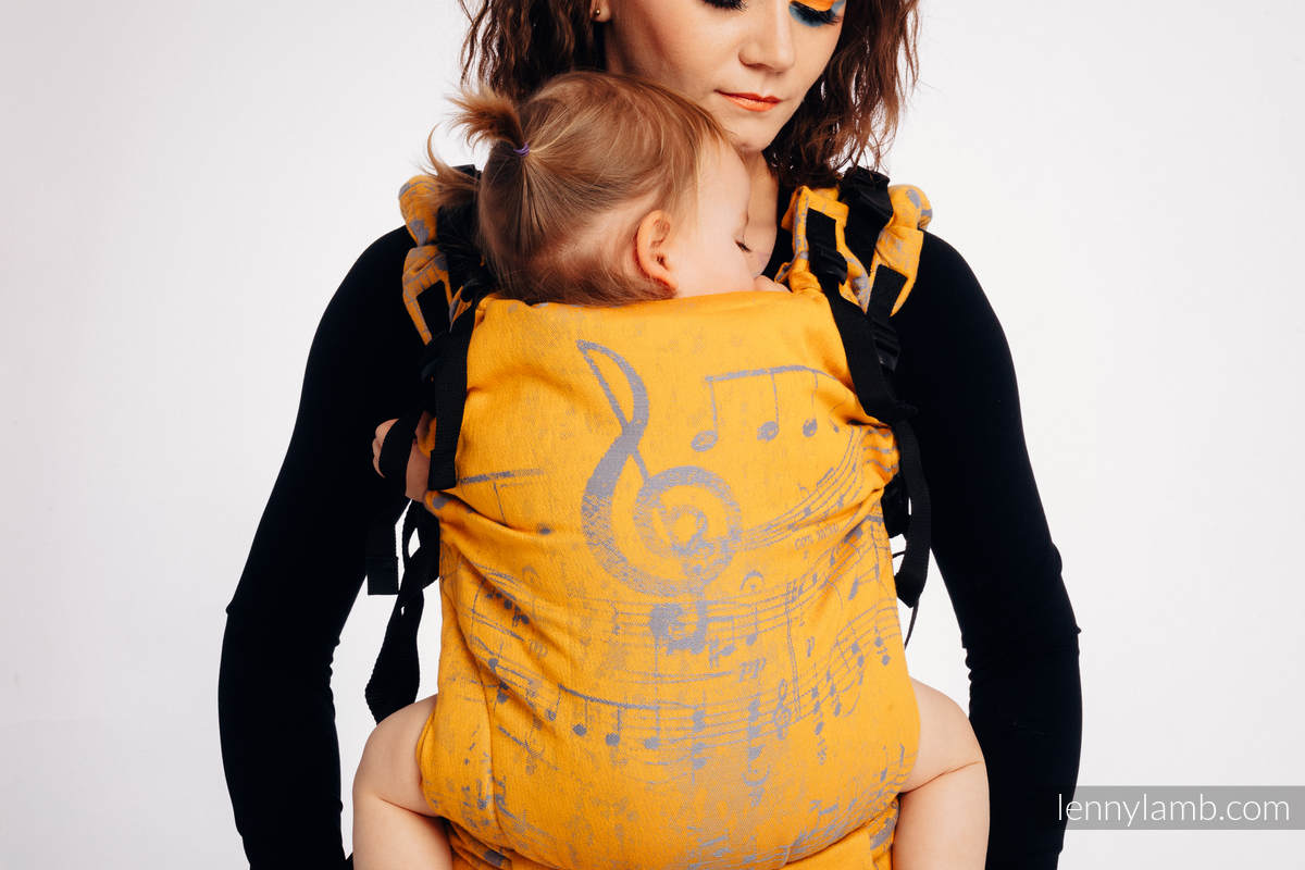 Mochila LennyUp, talla estándar, tejido jaquard 100% algodón - conversión de fular SYMPHONY - SUN GIFT #babywearing