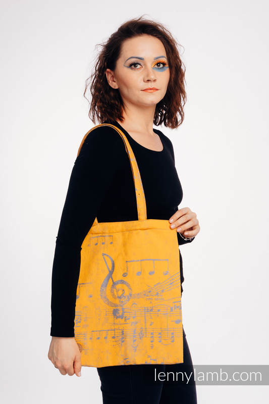 Shopping bag made of wrap fabric (100% cotton) - SYMPHONY - SUN GIFT  #babywearing
