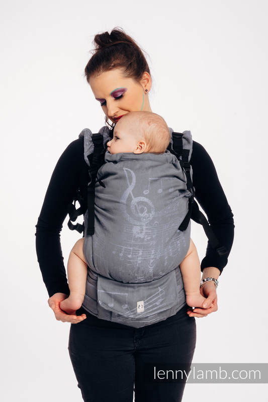 LennyUp Carrier, Standard Size, jacquard weave 100% cotton - SYMPHONY - THE KING OF FRUITS #babywearing