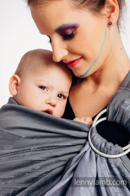 Żakardowa chusta kółkowa do noszenia dzieci, 100% bawełna - SYMFONIA  - THE KING OF FRUITS - long 2.1m #babywearing