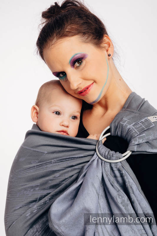 Ringsling, Jacquard Weave (100% cotton) - with gathered shoulder - SYMPHONY  - THE KING OF FRUITS - long 2.1m #babywearing